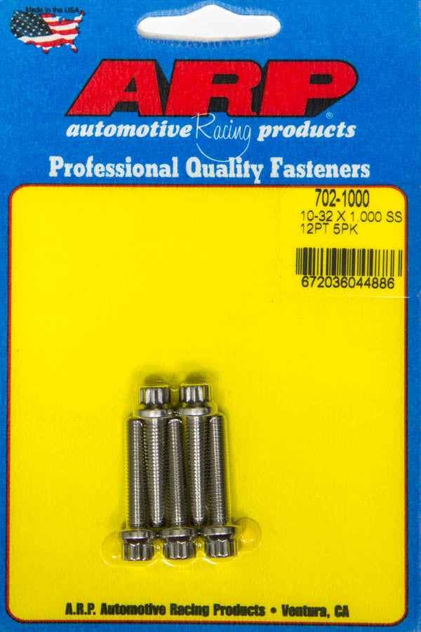 S/S Bolt Kit -12pt (5pk) 10-32 x 1.000 - 7021000 Vinyasa Automotive