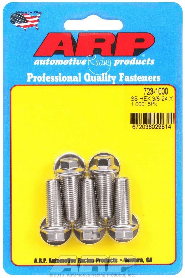 S/S Bolt Kit - 6pt. (5) 3/8-24 x 1.000 - 7231000 Vinyasa Automotive