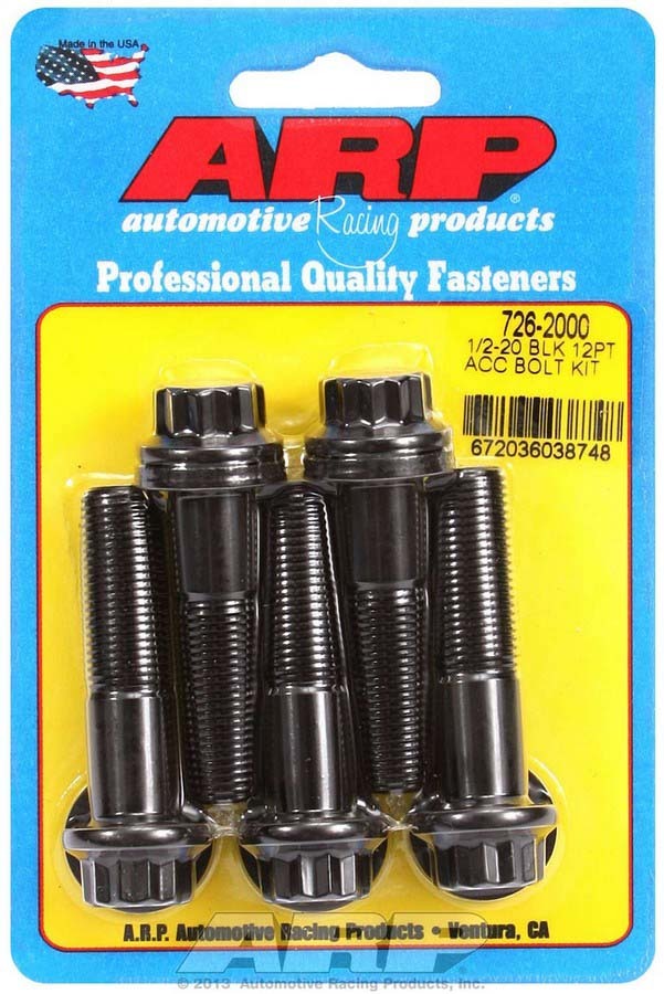 Bolt Kit - 12pt. (5pk) 1/2-20 x 2.000 - 7262000 Vinyasa Automotive