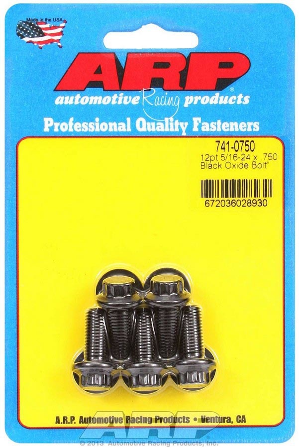 Bolt Kit - 12pt. (5) 5/16-24 x .750 - 7410750 Vinyasa Automotive