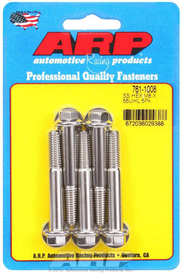 Bolt Kit - SS 6pt 5pk 8mm x 1.25 x 55mm - 7611008 Vinyasa Automotive