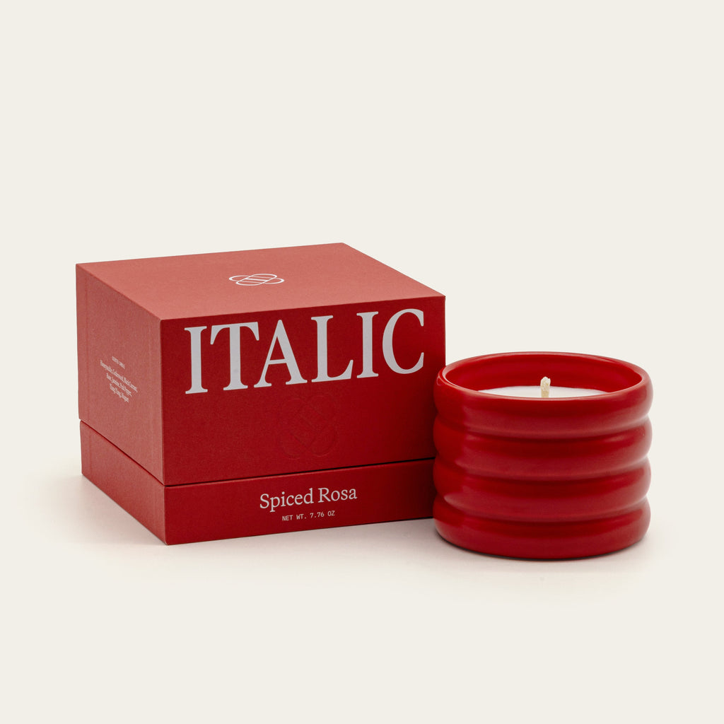 Soy Wax Ceramic Candle Italic