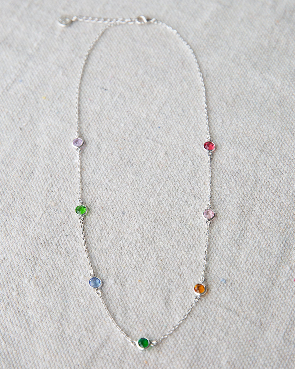 Silver Pop of Color Necklace Downeast