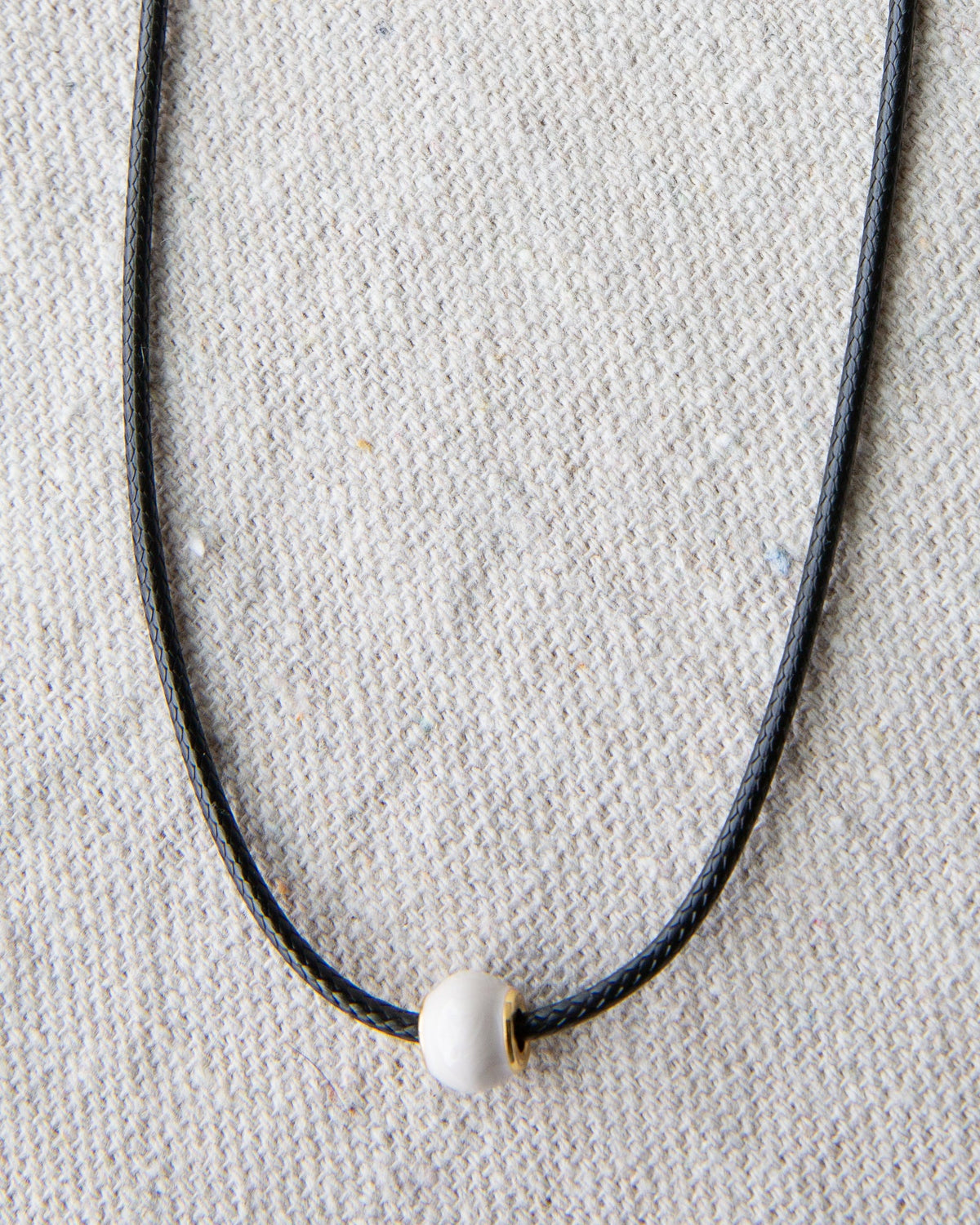 Pearl and Cord Necklace Downeast