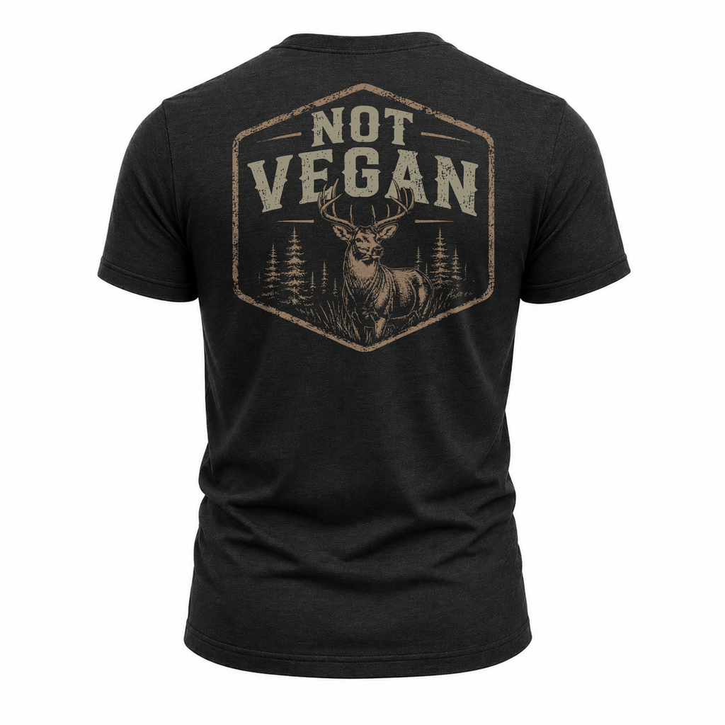 "Not Vegan" Tee Bow Crew Apparel - Bow Hunting Lifestyle Apparel
