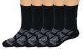Be Like Bamboo Viscose Crew Socks Unisex Black Color - 5-pack Spun Bamboo