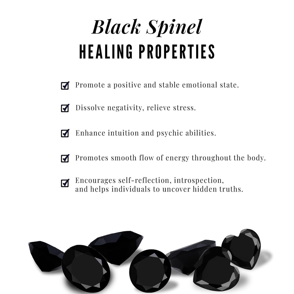 0.9 Carat Black Spinel and Diamond Classic Halo Stud Earrings