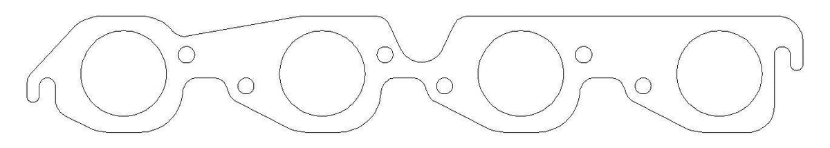MLS Exhaust Gasket Set BBC w/2.000 Round Port - C5349030 Vinyasa Automotive