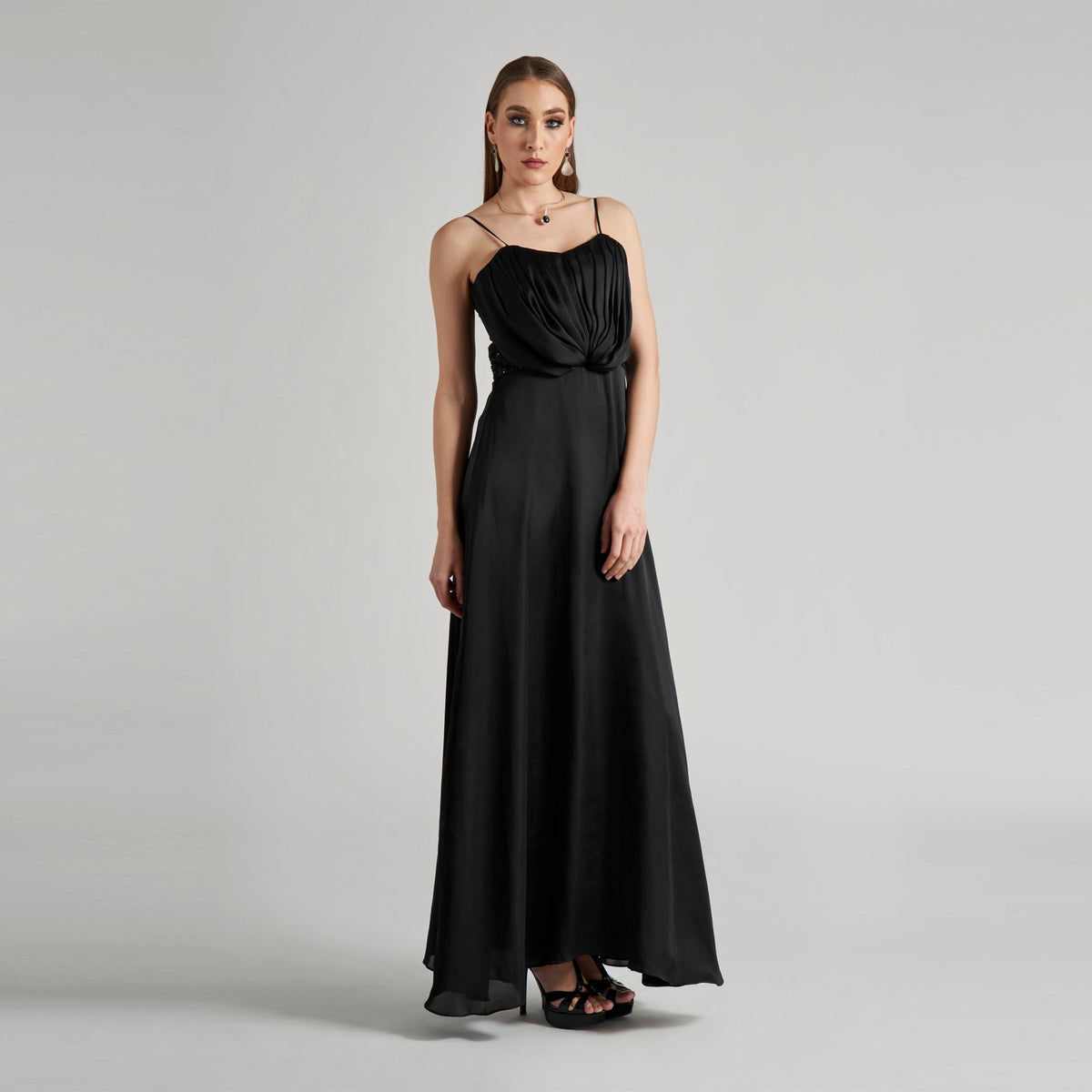Pleated Bodice Maxi Cenia New York