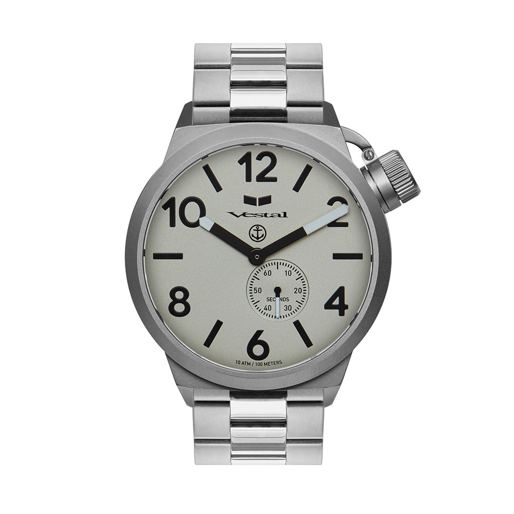 CANTEEN METAL - Silver/White/Black Vestal Watch