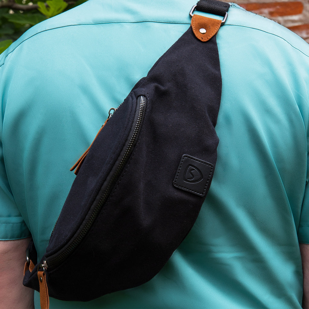 SYB Cross Body Fanny Pack - Canvas Traveler Shield Your Body