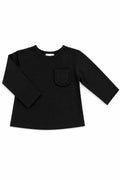 Black L/S Ruffle Pocket Tee Mila & Rose ®