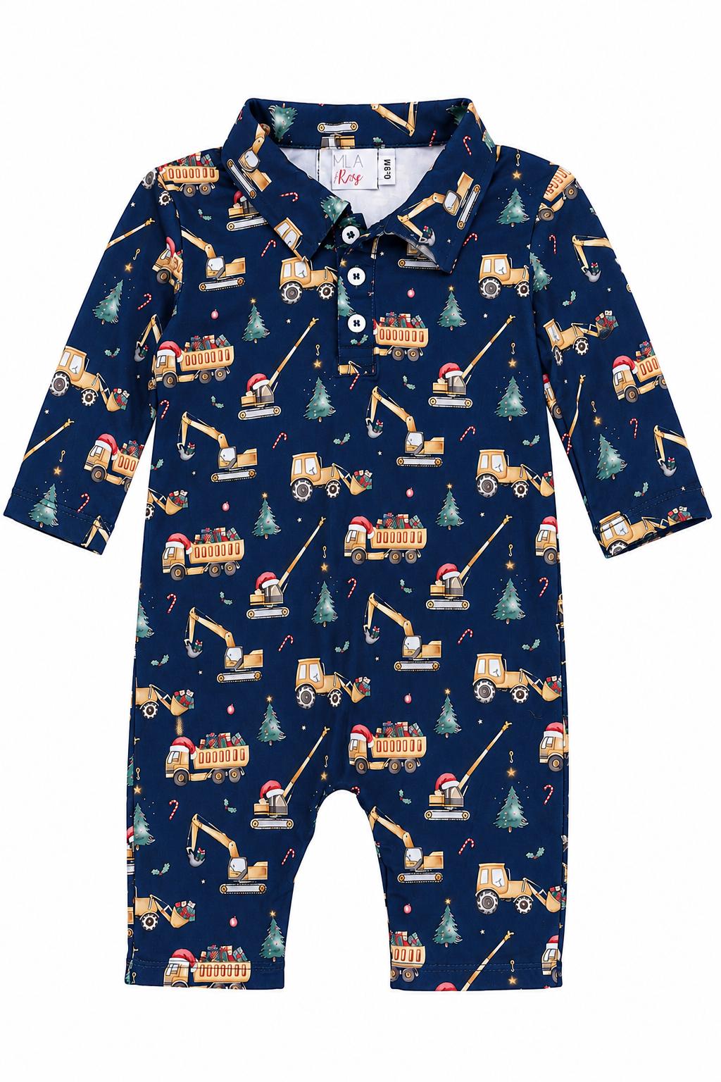 Oh What Fun It Is to Build L/S Polo One-Piece Mila & Rose ®