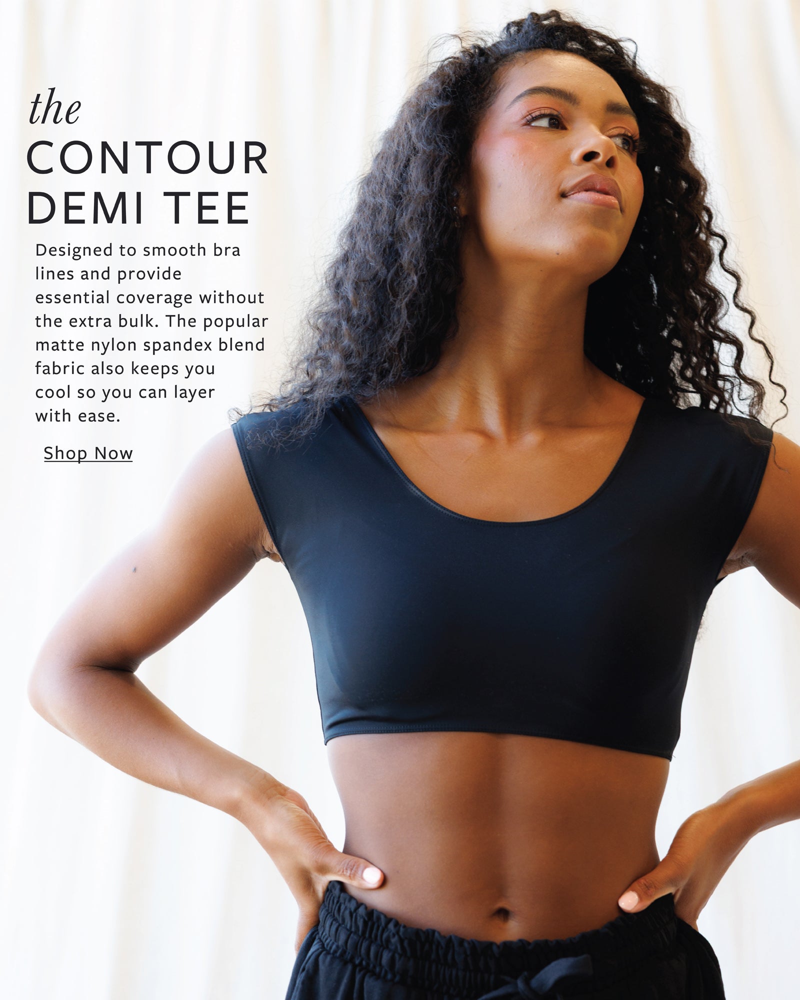 Contour Demi Tee Downeast