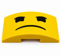 Benny Grumpy Face Upgrade Tile for LEGO Up-Scaled Blue Astronaut 40921 Set B3 Customs