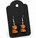 Brown Puppy Earrings B3 Customs