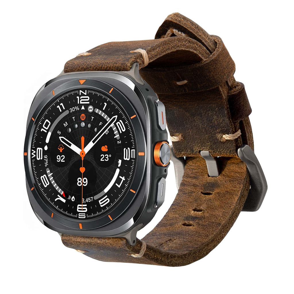 Leather Strap R01 for Samsung Galaxy Watch Ultra Robust