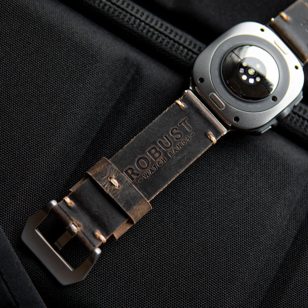 Leather Strap R01 for Samsung Galaxy Watch Ultra Robust