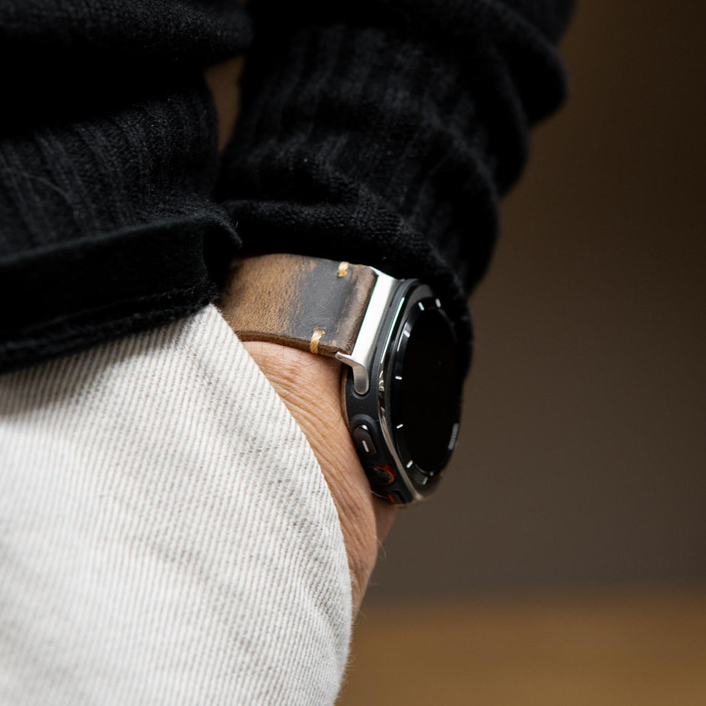 Leather Strap R01 for Samsung Galaxy Watch Ultra Robust