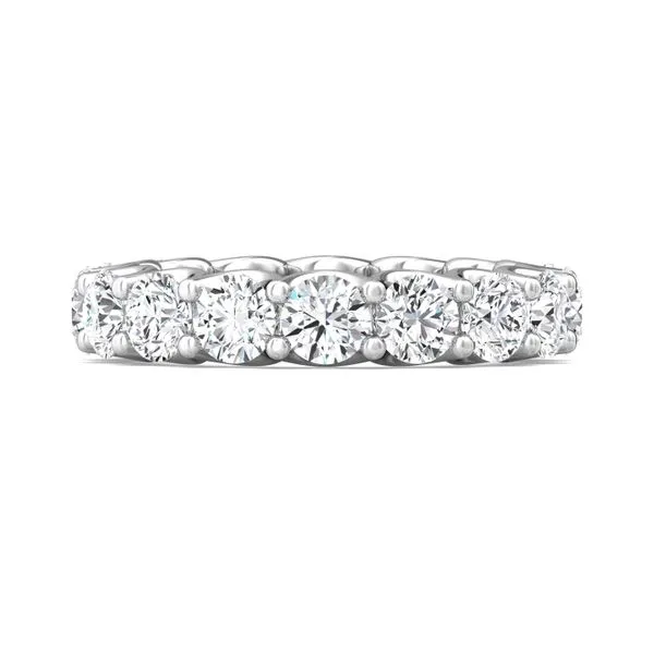 4.00 CTW AGI Certified Lab-Grown Diamond Eternity Band Ring In U-Prong Setting | G/VS Clarity | Choice of 14K White or Yellow Gold VossAgin
