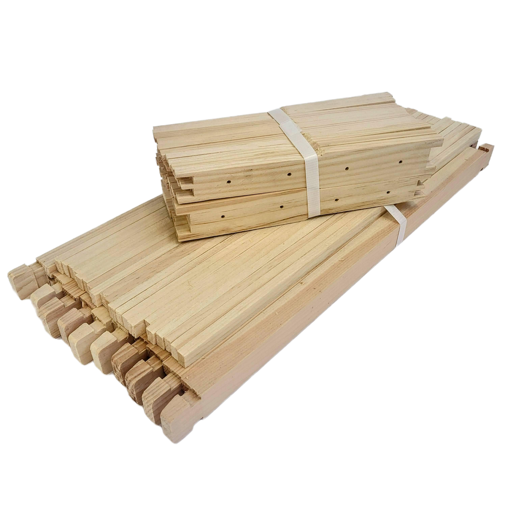 Deep 9 1/8 Inch Langstroth Frame, Wedged Top / Split Bottom with Holes Foxhound Bee Company