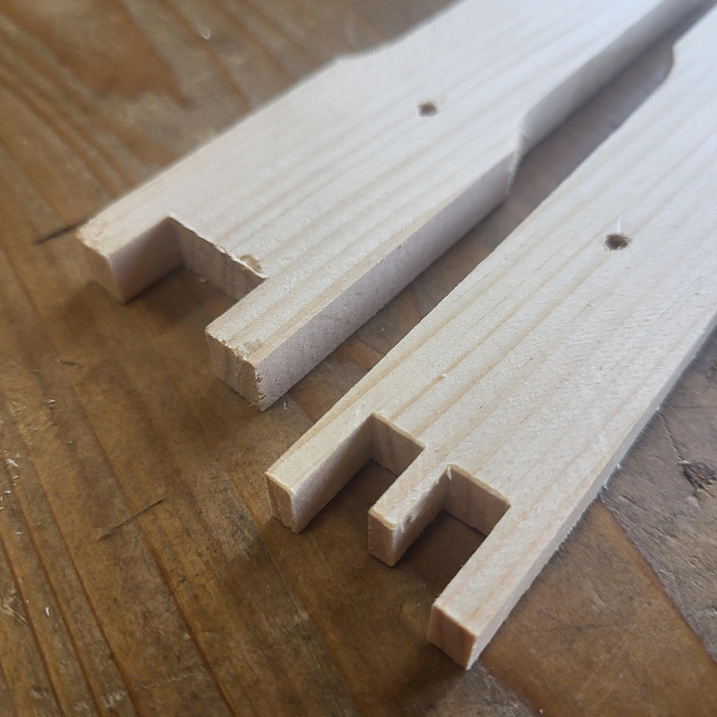 Deep 9 1/8 Inch Langstroth Frame, Wedged Top / Split Bottom with Holes Foxhound Bee Company