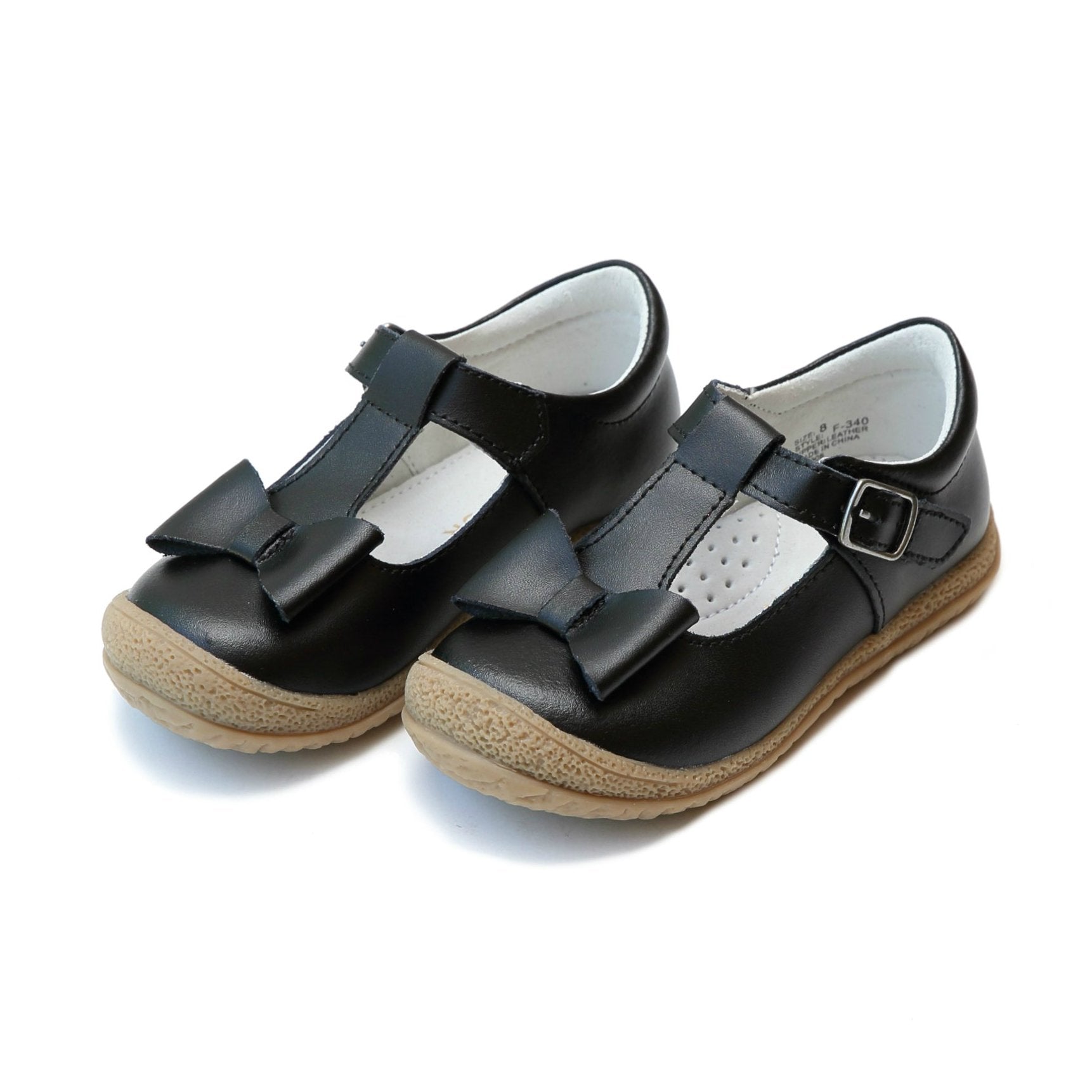 Emma Classic Bow T-Strap Mary Jane Black Torn and Trendy