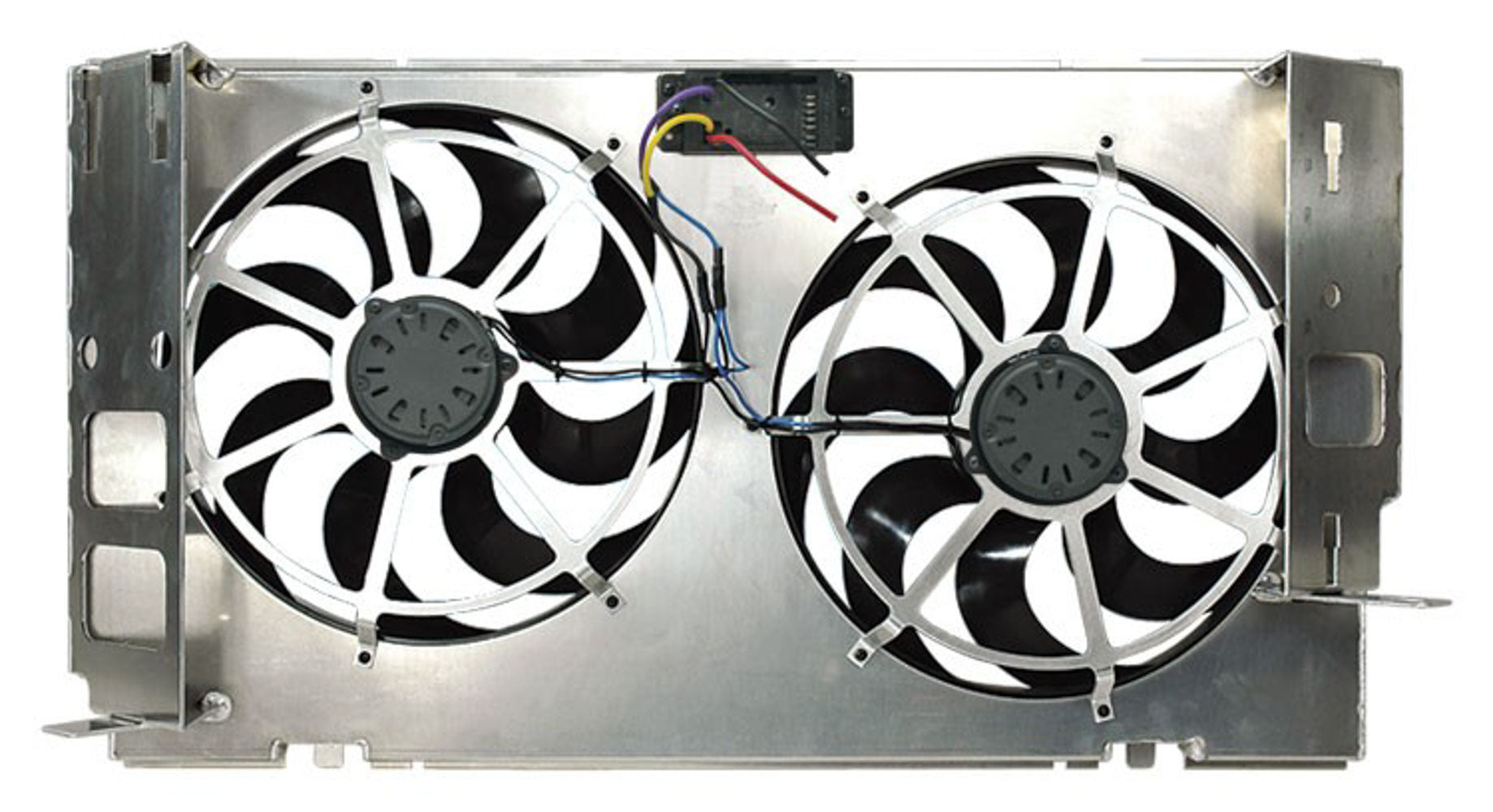 Fan Electric Dual 15IN Aluminum Shroud - 103961 Vinyasa Automotive