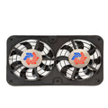 Dual 12-1/8in Lo Profile puller Fan w/o Controls - 105422 Vinyasa Automotive