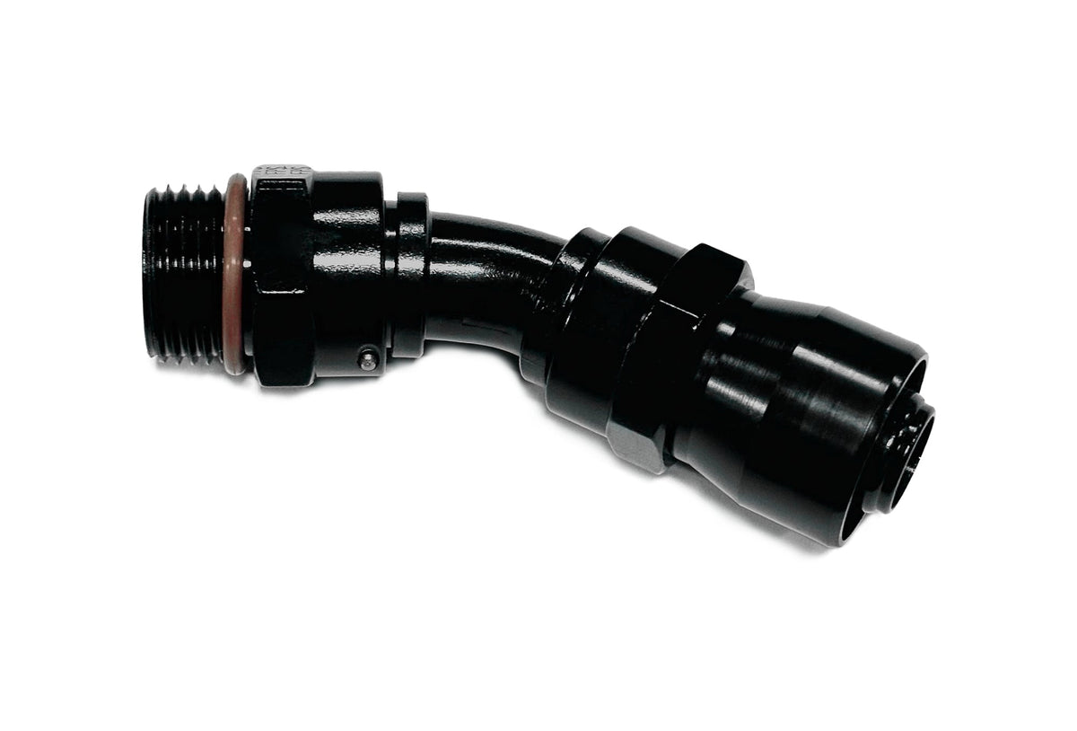 12an ORB Male 45-Deg Crimp Hose End - 3104512RAD Vinyasa Automotive