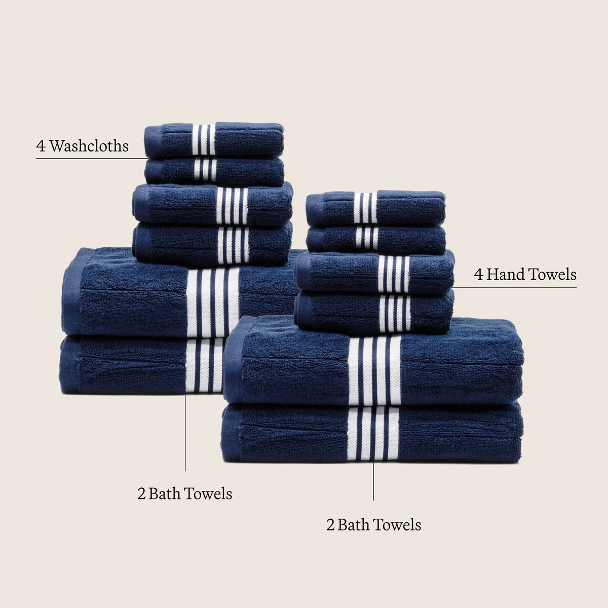 Nautilus Australian Cotton Towels Italic