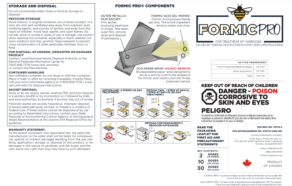 Formic Pro Varroa Mite Treatment Foxhound Bee Company