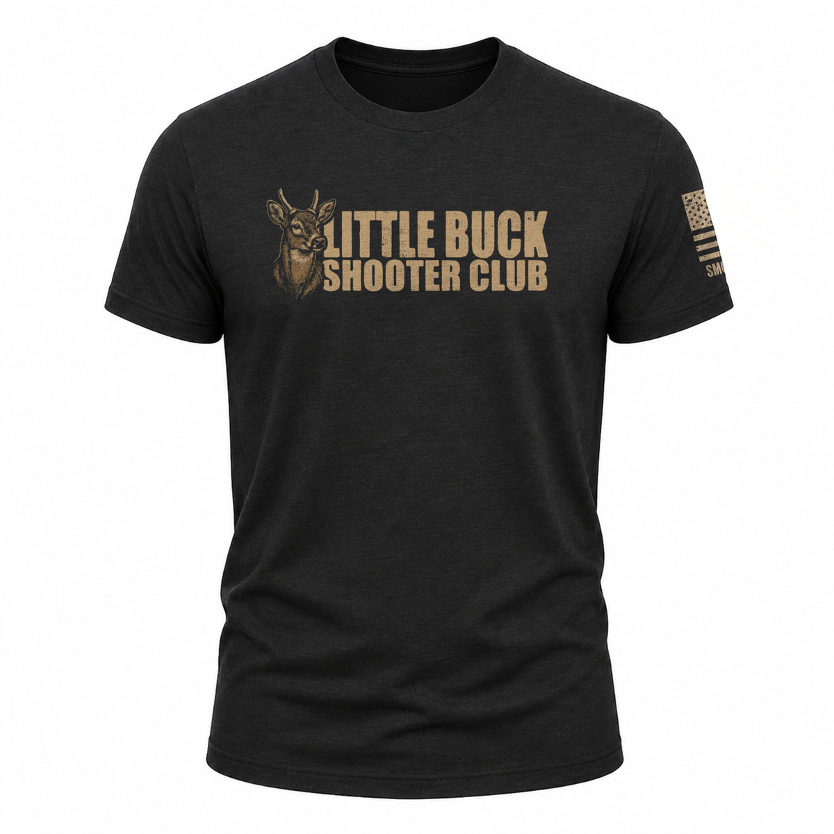 "Little Buck Shooter Club" Tee - Black Bow Crew Apparel - Bow Hunting Lifestyle Apparel