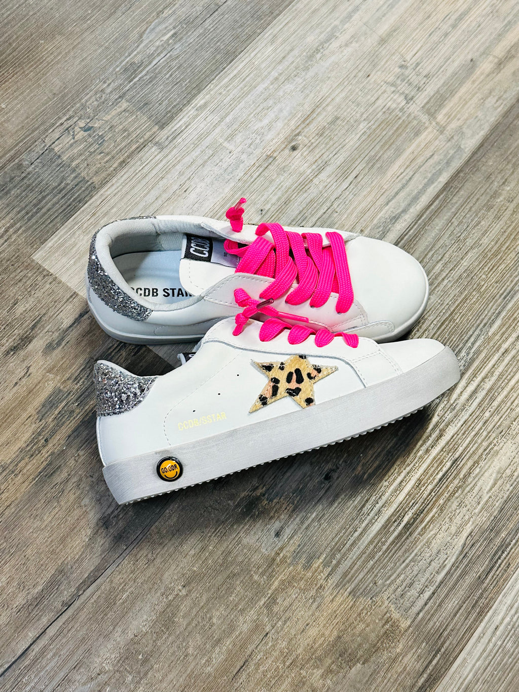 Cheetah STar Pink Laces Torn and Trendy