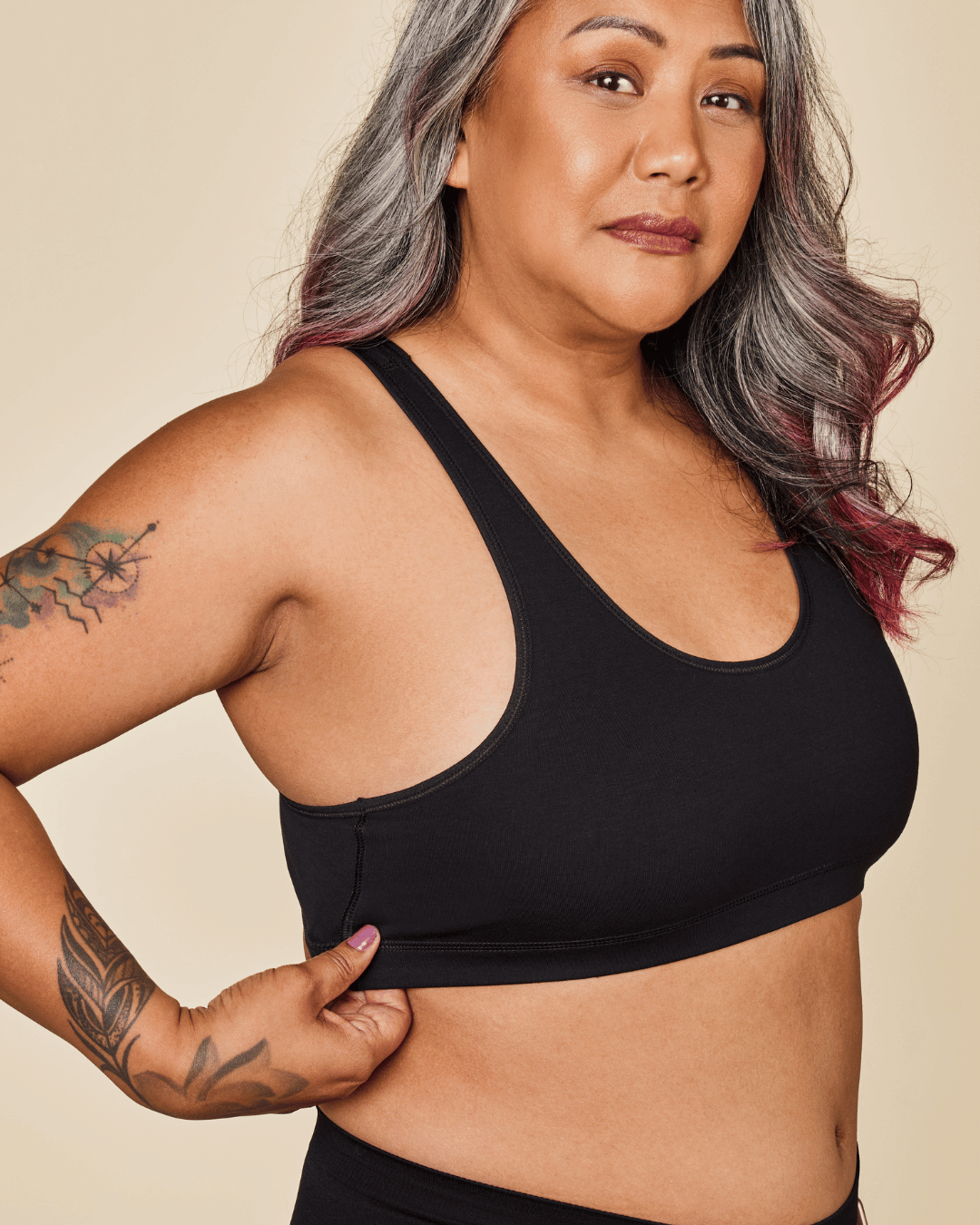 Glide Cotton Racerback Bralette Meadow