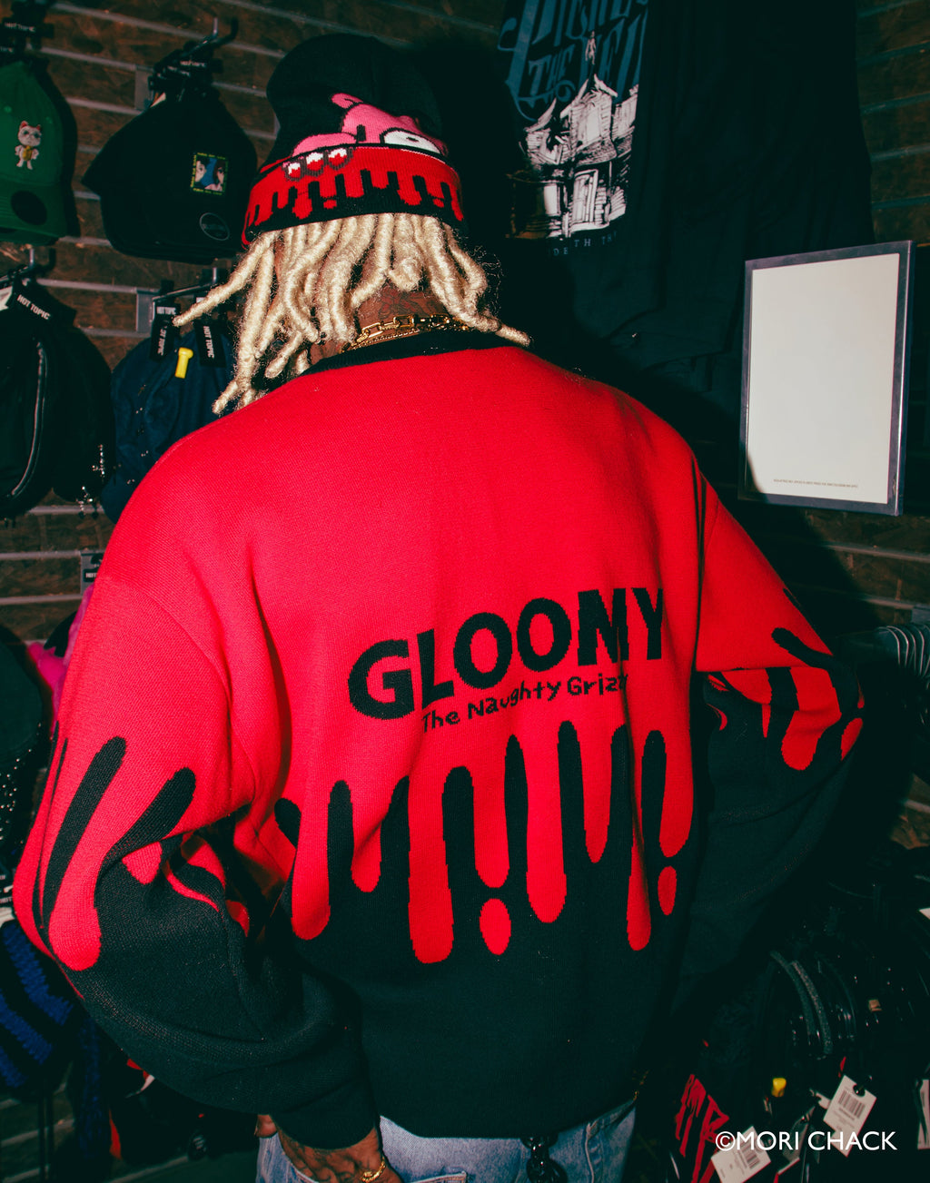 Gloomy Drip Knit Sweater Any Means Necessary Clothing