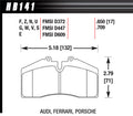 Brake Pads Race DTC70 - HB141U650 Vinyasa Automotive