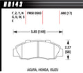 Hps Brake Pads - HB143F680 Vinyasa Automotive