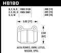 HP STREET 5.0 BRAKE PAD REAR Vinyasa Automotive