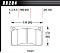 Brake Pads Street Hp Plus - HB204N615 Vinyasa Automotive