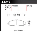 Brake Pads Street Ceramic - HB247Z575 Vinyasa Automotive