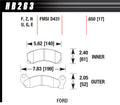 Hps Brake Pads - HB263F650 Vinyasa Automotive