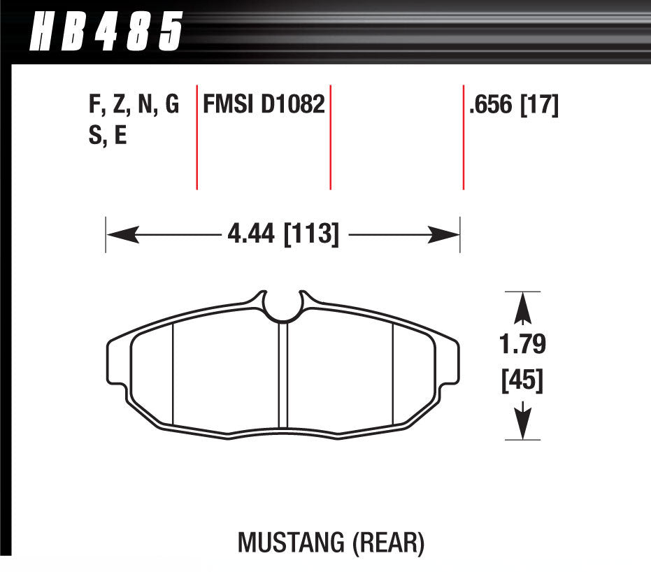 Brake Pads Street Hps - HB485F656 Vinyasa Automotive