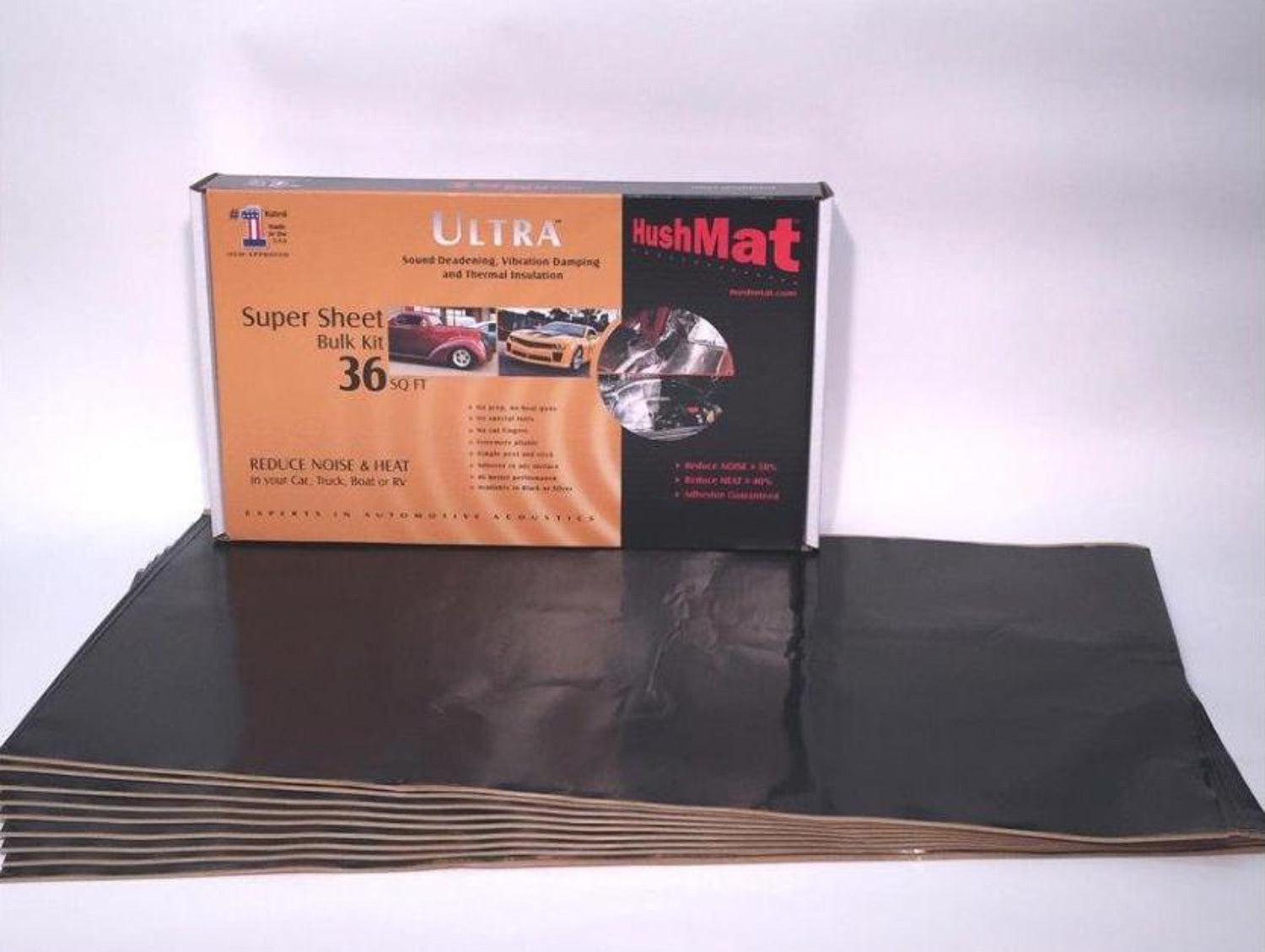 Super Bulk Kit  Contains (9) 18in x 32in Black Vinyasa Automotive