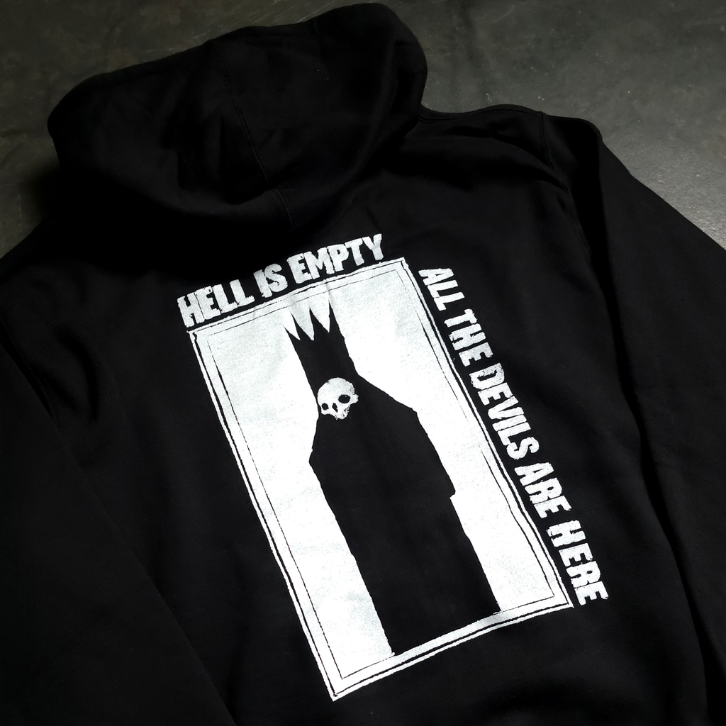 Hell is Empty Zip Up Hoodie Any Means Necessary Clothing