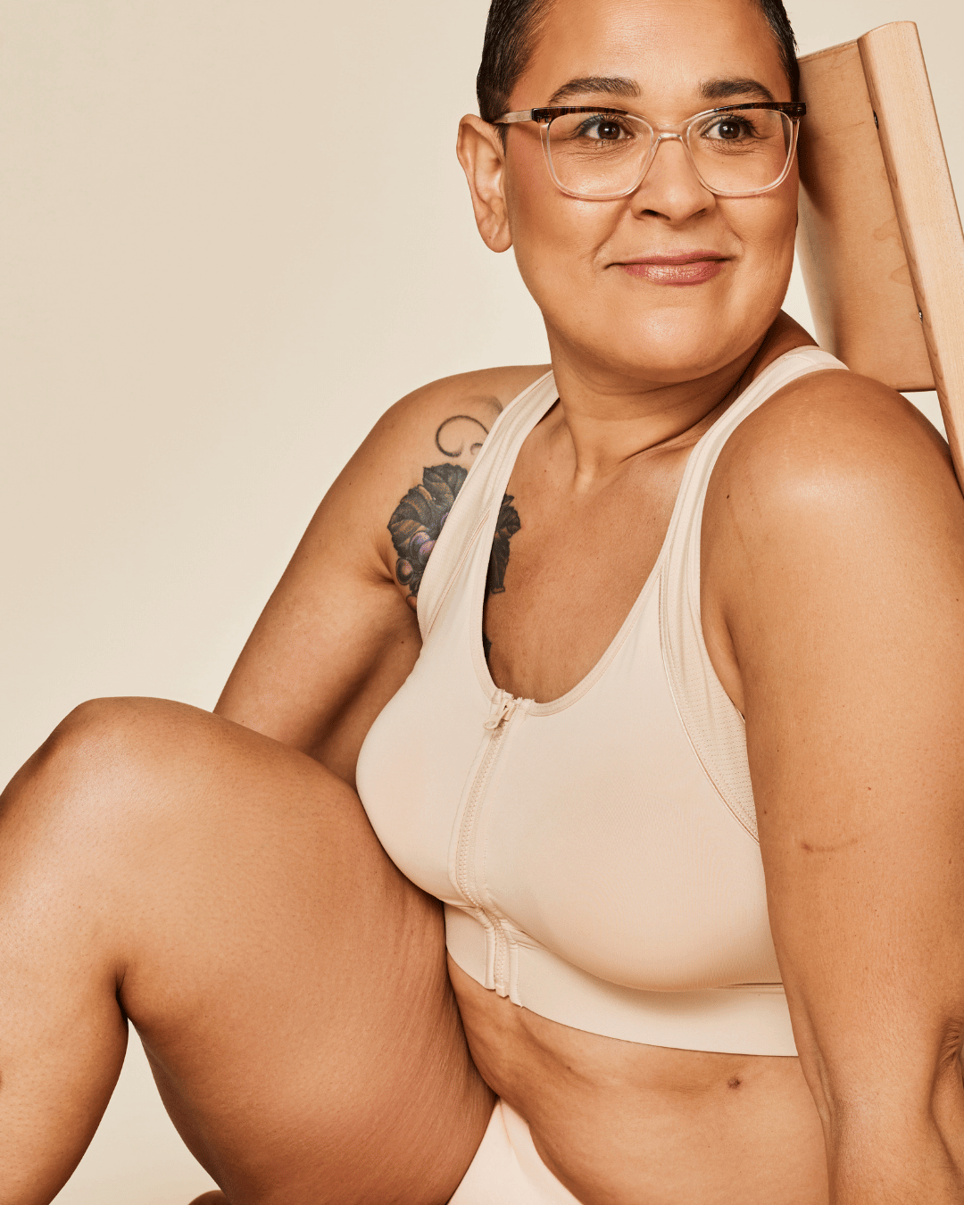 Hero Front‑Closure Sports Bra - Buff Meadow