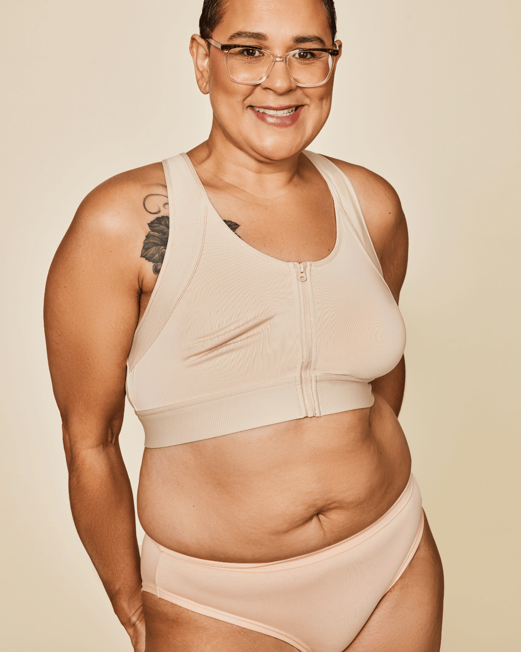 Hero Front‑Closure Sports Bra - Buff Meadow