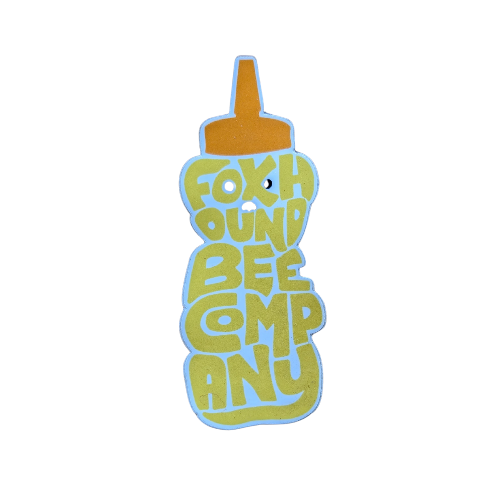 Honeybee Bear-Shaped Vinyl Sticker
