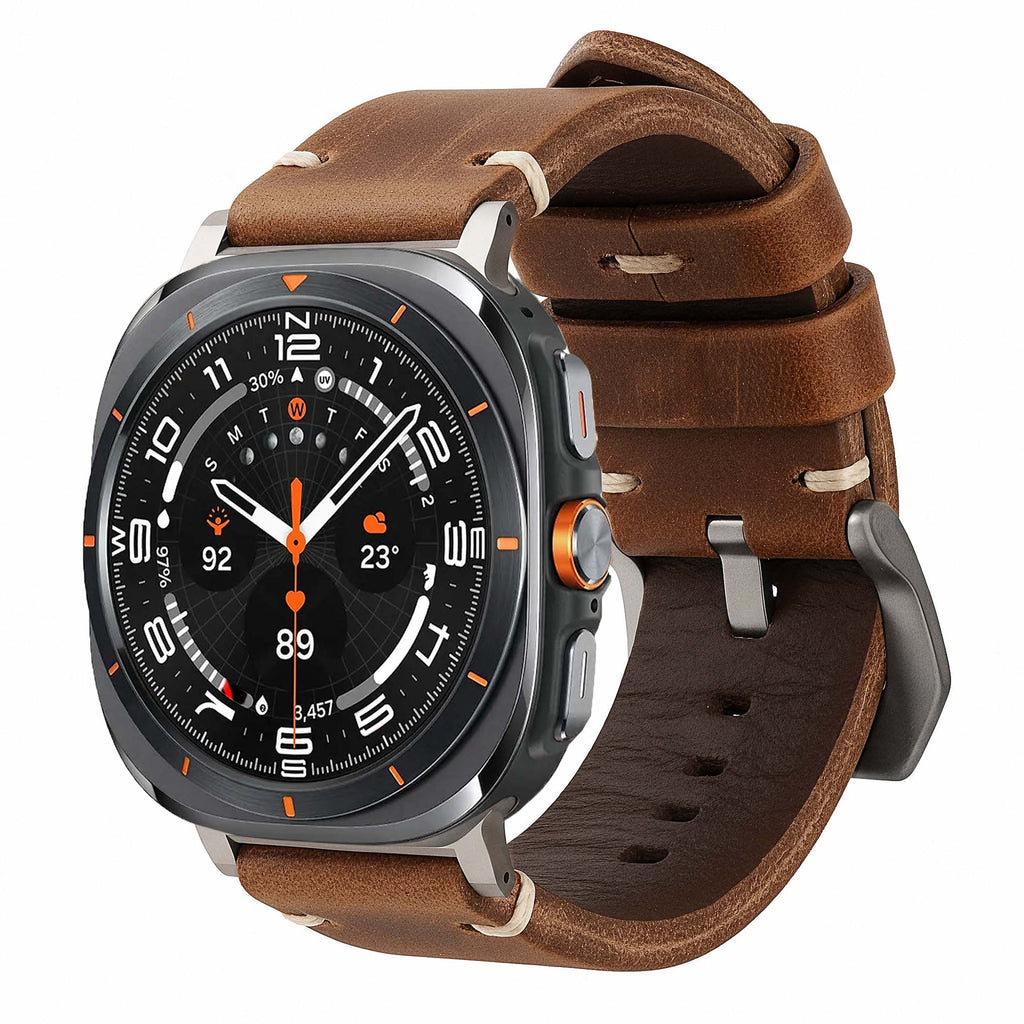 Leather Strap R01 for Samsung Galaxy Watch Ultra Robust
