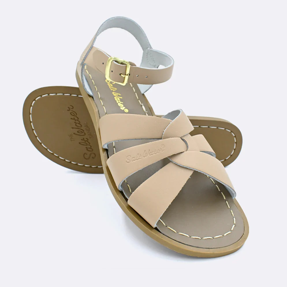 Original Salt-Water® Sandal- Latte Women's Torn and Trendy